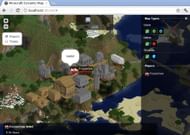 Dynamap creates a browser-friendly live map of a player's worlds and players (Image via Mikeprimm/CurseForge)